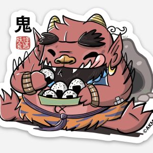 Yokai Foodies - Oni with Onigiri Sticker
