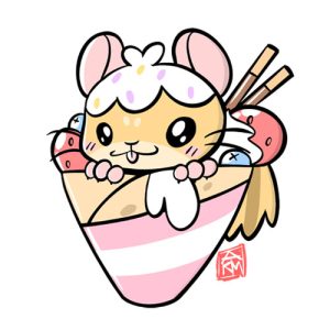 Dormouse in Japanese Crepe