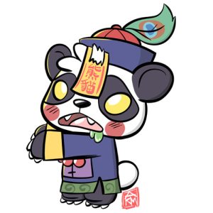 Jiangshi Panda Sticker