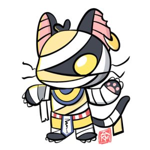 Mummy Cat Sticker