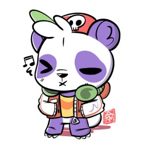 Streetwear Panda Sticker