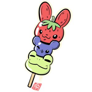 Tanghulu Animals Sticker