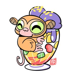 Tarsier on Halo-Halo Sticker