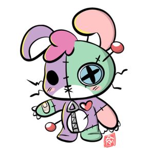 Voodoo Bunny Sticker